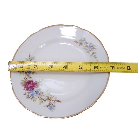 1950s K Japanese Saucer Desert Cake Plate China Handpainted Bridal Cottagecore - Picture 11 of 15